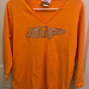 Tennessee 3/4 sleeve orange top